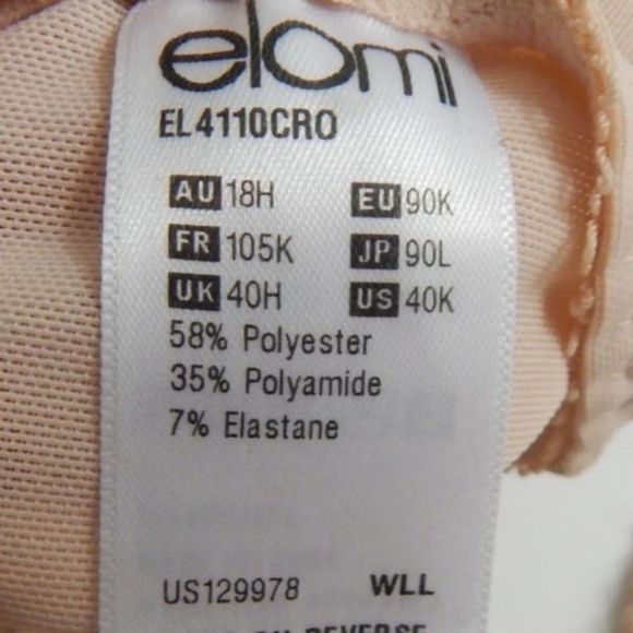 Elomi Morgan Side Support Banded Bra - Picture 3 of 4